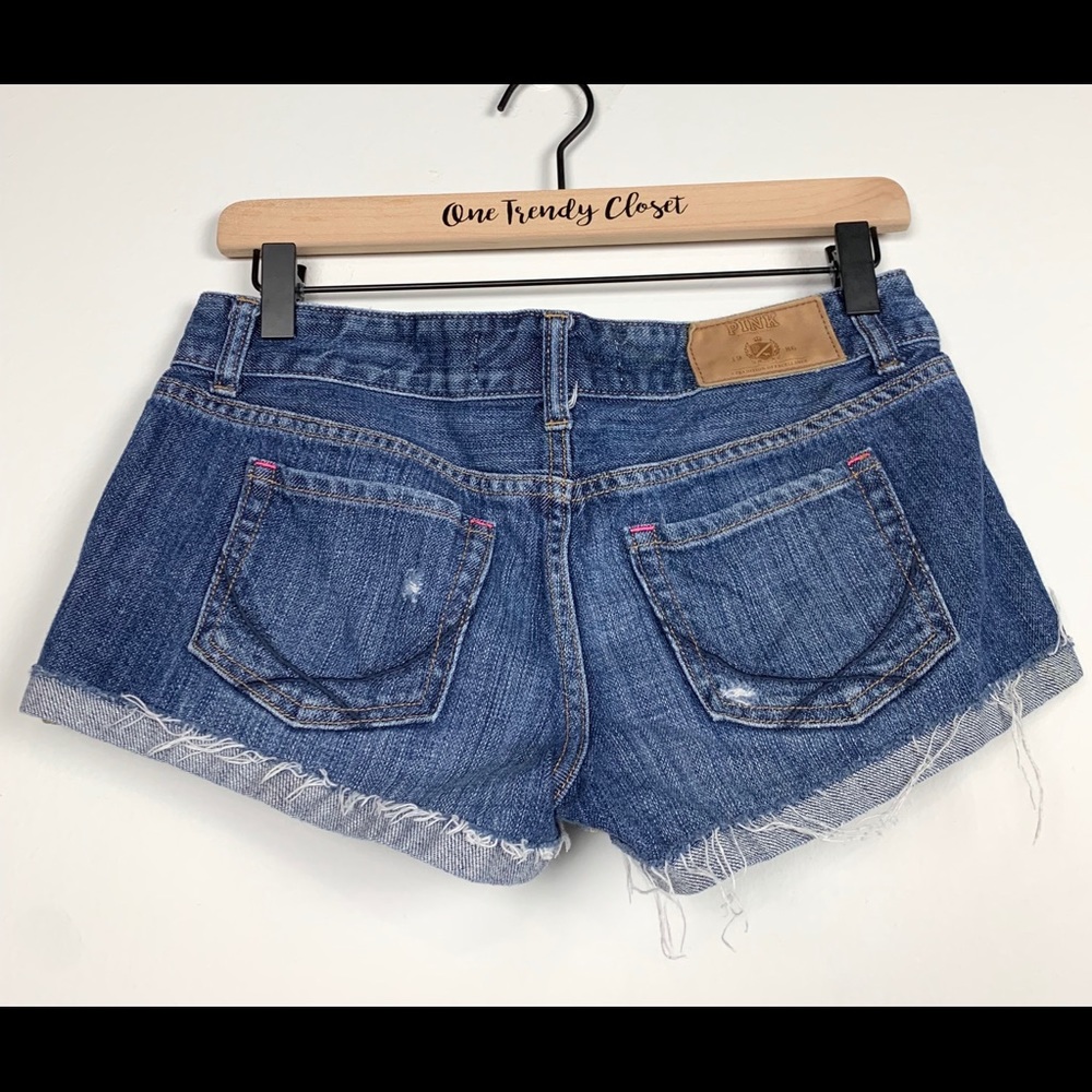 Pink | Victoria's Secret Distressed Jean Shorts - Picture 2 of 2